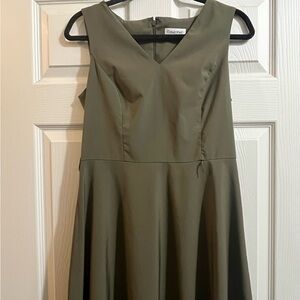Calvin Klein Khaki Midi Dress